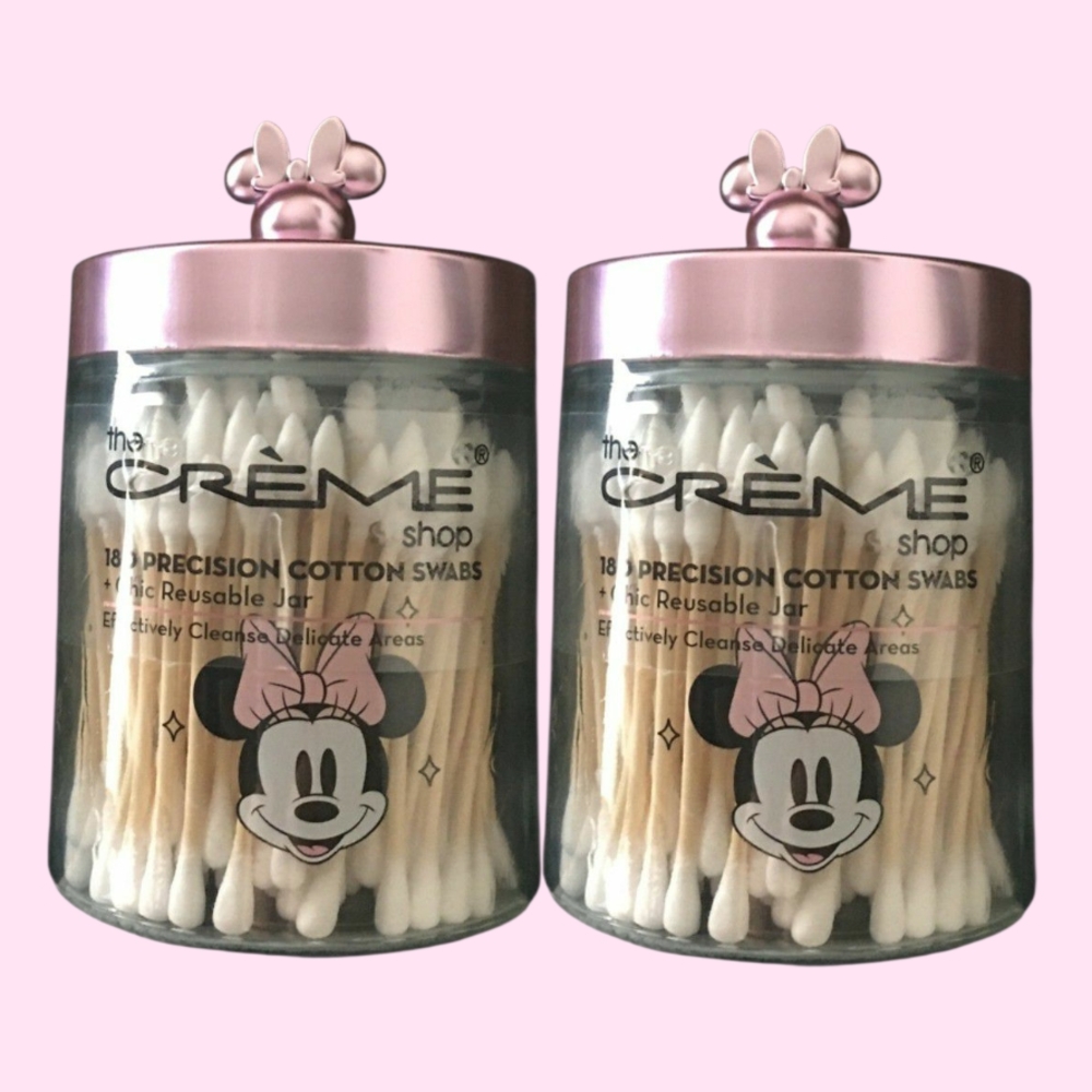 The Crème Shop Minnie Mouse Cotton Swabs (TWO)